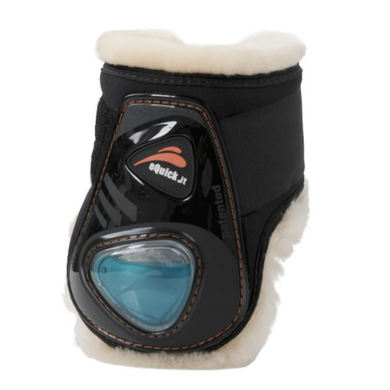 eQuick eShock Fluffy Strijklappen Velcro Zwart